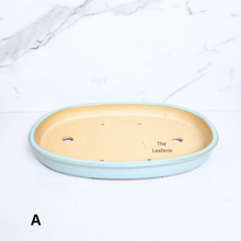 Load image into Gallery viewer, The Leaferie Bonsai Series 71 flowerpot. 2 colours oval shape and shallow