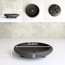 Load image into Gallery viewer, The Leaferie Bonsai tray / pot (Series 6). 4 designs.material is purple sand / zisha . photo of design B