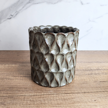 Load image into Gallery viewer, The Leaferie Rania tall grey pot. ceramic material