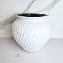 Load image into Gallery viewer, The Leaferie Cloud big white ceramic pot.