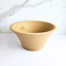 Load image into Gallery viewer, The Leaferie Bonsai Series 74. yellow zisha pot. 2 sizes. purplesand