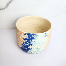 Load image into Gallery viewer, The Leaferie Huda flowerpot. colourful rainbow ceramic pot