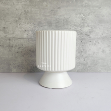 Load image into Gallery viewer, The Leaferie Hedvig white pot. ceramic