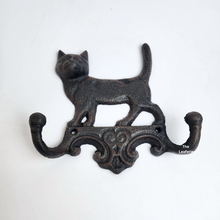 Load image into Gallery viewer, The Leaferie Cast Iron hook. cat and dog hook