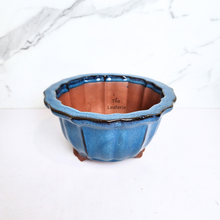 Load image into Gallery viewer, The Leaferie Bonsai flowerpot series 69. 2 colour blue and green and 2 sizes. ceramic material