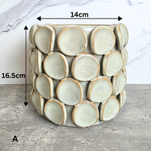 Load image into Gallery viewer, The Leaferie Orien Handmade pot. 3 designs ceramic pot.