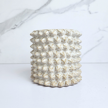 Load image into Gallery viewer, The Leaferie Kyllo spike ceramic flowerpot.
