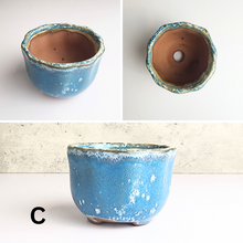 Load image into Gallery viewer, The Leaferie Bonsai Pot Series 32. 4 colours ceramic pot. Pot C