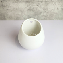 Load image into Gallery viewer, The Leaferie Aya Wall Hanging Pot. 3 colours. white, pink and black ceramic pots. white pot