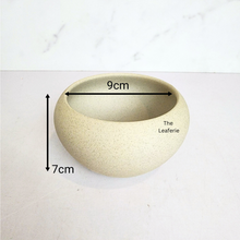 Load image into Gallery viewer, The Leaferie Inaya ceramic flowerpot . 2 colours. brown and beige