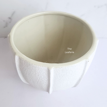 Load image into Gallery viewer, The Leaferie Pearl white ceramic pot