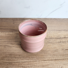 Load image into Gallery viewer, The Leaferie Teofania pink plant pot