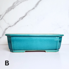 Load image into Gallery viewer, The Leaferie Rectangular bonsai pot. 2 colours ceramic material