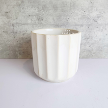Load image into Gallery viewer, The Leaferie Kanji white ceramic pot