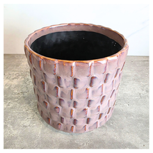 Load image into Gallery viewer, Boden Textured ceramic pot on a gray surface with 'LEAFERIE'
