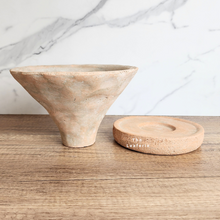 Load image into Gallery viewer, The Leaferie Harlow Terracotta Pot. funnel like.
