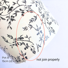 Load image into Gallery viewer, Collection of As-Is Feb 26 ceramic pots with various designs and colors Leaferie brand.