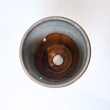 Load image into Gallery viewer, The Leaferie Elysian blue wavy flowerpot. ceramic material