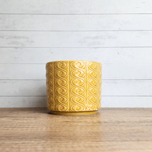 Load image into Gallery viewer, The Leaferie Timothia Yellow flowerpot. Ceramic material