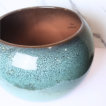 Load image into Gallery viewer, The Leaferie Armstrong Big Flowerpot. green ceramic material