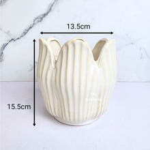 Load image into Gallery viewer, The Leaferie Castillo ceramic pot. 2 colours pink and white.