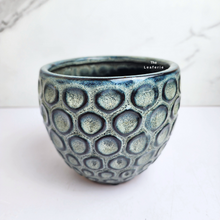 Load image into Gallery viewer, The Leaferie Selda blue pot. ceramic material