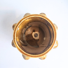 Load image into Gallery viewer, The Leaferie Glover yellow small ceramic flowerpot