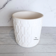 Load image into Gallery viewer, The Leaferie Baudin White ceramic pot. 2 sizes