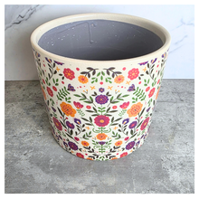 Load image into Gallery viewer, The Leaferie Rosara floral flowerpot