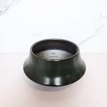 Load image into Gallery viewer, The Leaferie Mira green and black spaceship ceramic pot