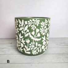 Load image into Gallery viewer, The Leaferie Mira floral ceramic pot