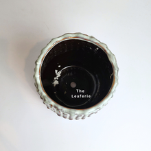 Load image into Gallery viewer, The Leaferie Jannike planter. ceramic pot. top view
