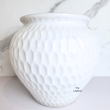 Load image into Gallery viewer, The Leaferie Cloud big white ceramic pot.
