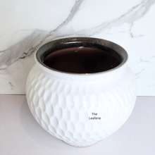 Load image into Gallery viewer, The Leaferie Cloud big white ceramic pot.