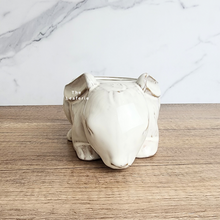 Load image into Gallery viewer, The Leaferie Trudie rabbit/ bunny flowerpot. ceramic material