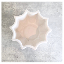 Load image into Gallery viewer, Cress White ceramic planter on a gray surface with 'LEAFAERIE'