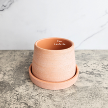 Load image into Gallery viewer, The Leaferie Ylva terracotta pot with tray