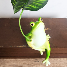 Load image into Gallery viewer, Oscar the frog garden decoration. resin material