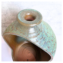 Load image into Gallery viewer, Lumo Ceramic vase with textured surface and 'LEAFERIE' branding on a light gray background