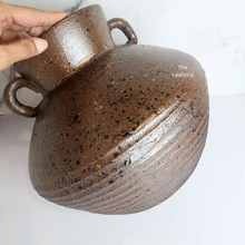 Load image into Gallery viewer, The Leaferie Arlo big brown pot. with ears. ceramic material