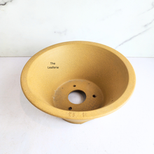 Load image into Gallery viewer, The Leaferie Bonsai Series 74. yellow zisha pot. 2 sizes. purplesand