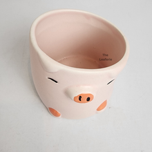 Load image into Gallery viewer, The Leaferie Odell flowerpot . 2 designs pink and white ceramic pot.