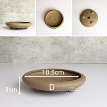 Load image into Gallery viewer, The Leaferie Bonsai tray / pot (Series 6). 4 designs.material is purple sand / zisha . photo of design D