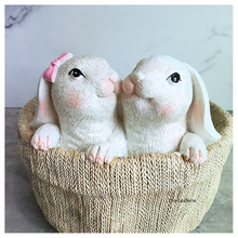 Load image into Gallery viewer, The Leaferie Hoppi Rabbit bunny pot. resin material.