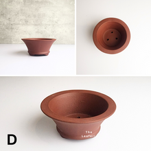 Load image into Gallery viewer, The Leaferie Bonsai Pot Series 34. Zisha material . 5 colours. Design D
