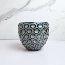 Load image into Gallery viewer, The Leaferie Selda blue pot. ceramic material