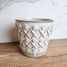 Load image into Gallery viewer, The Leaferie Nava white ceramic pot.