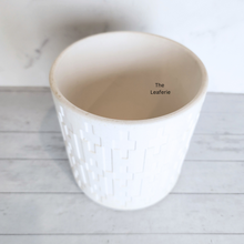 Load image into Gallery viewer, The Leaferie Baudin White ceramic pot. 2 sizes