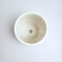 Load image into Gallery viewer, The Leaferie Eirini white ceramic pot.