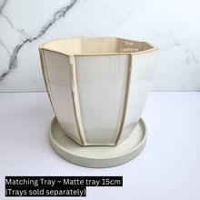 Load image into Gallery viewer, The leaferie venus white ceramic pot.